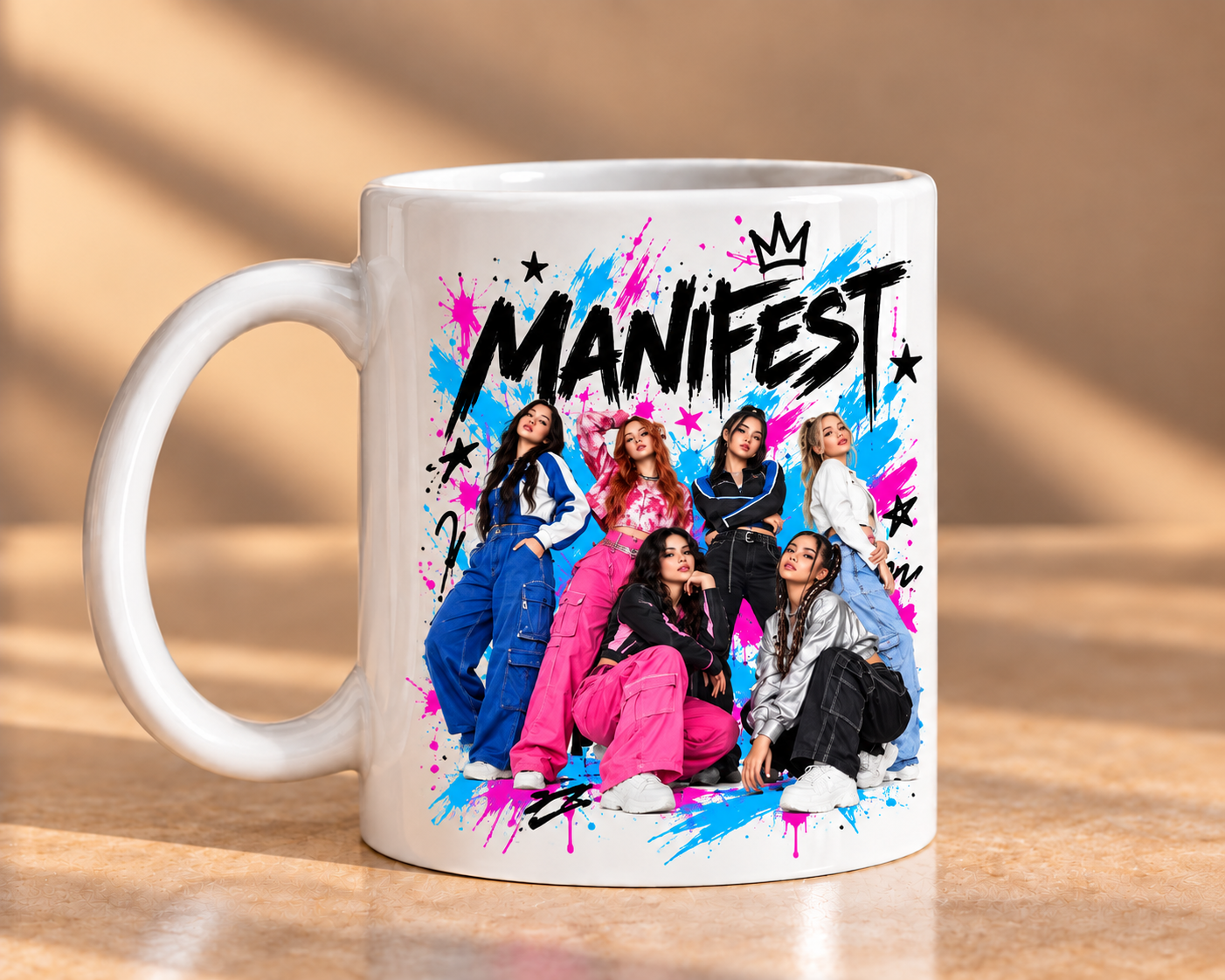 Manifest Tasarımlı Porselen Kupa 330 ml