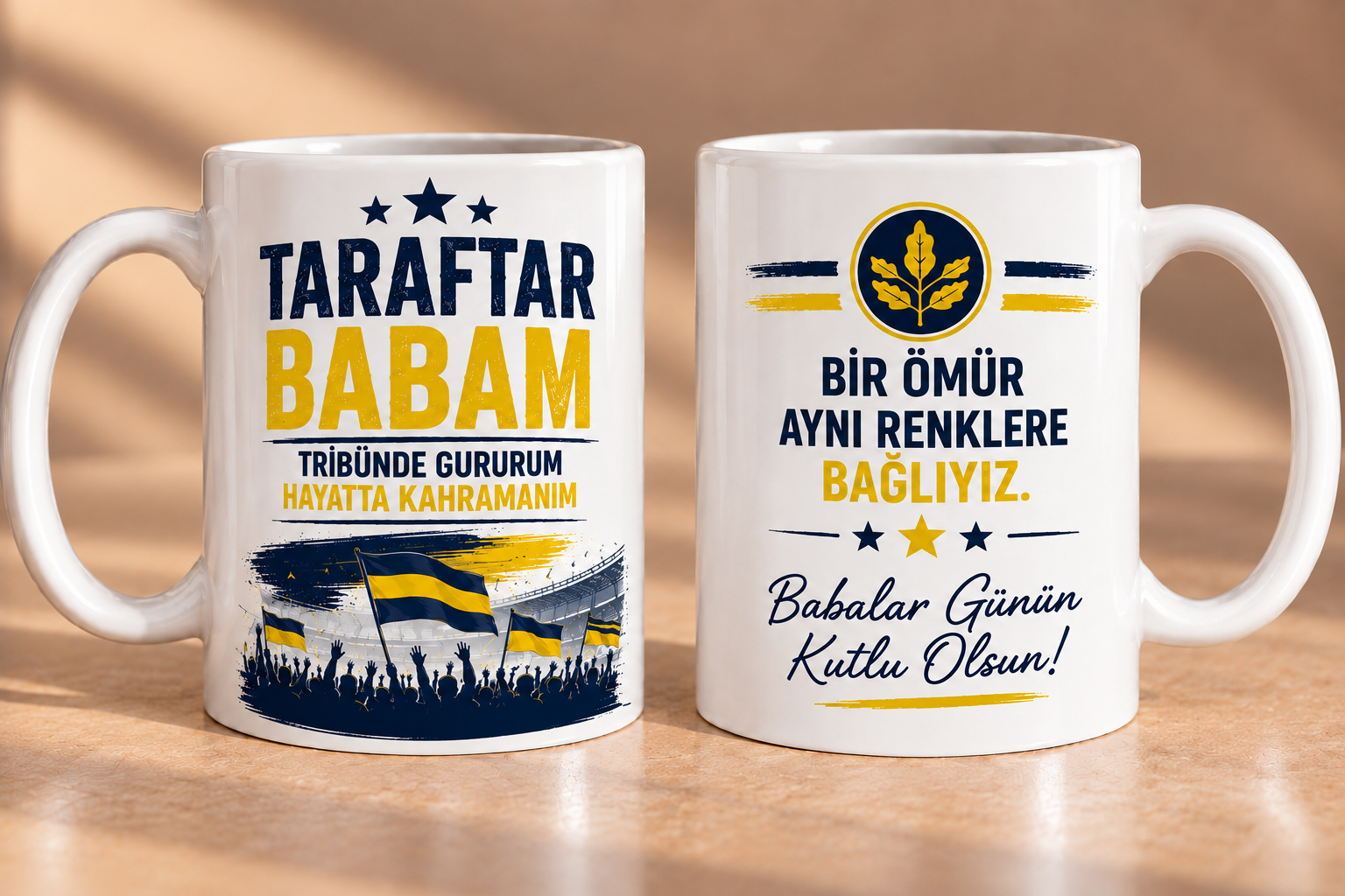 Taraftar Babam – Babalar Günü Baskılı Kupa