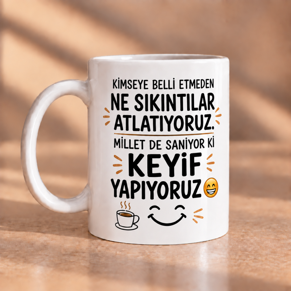 Kimseye Belli Etmeden Ne Sıkıntılar Atlatıyoruz Baskılı Kupa