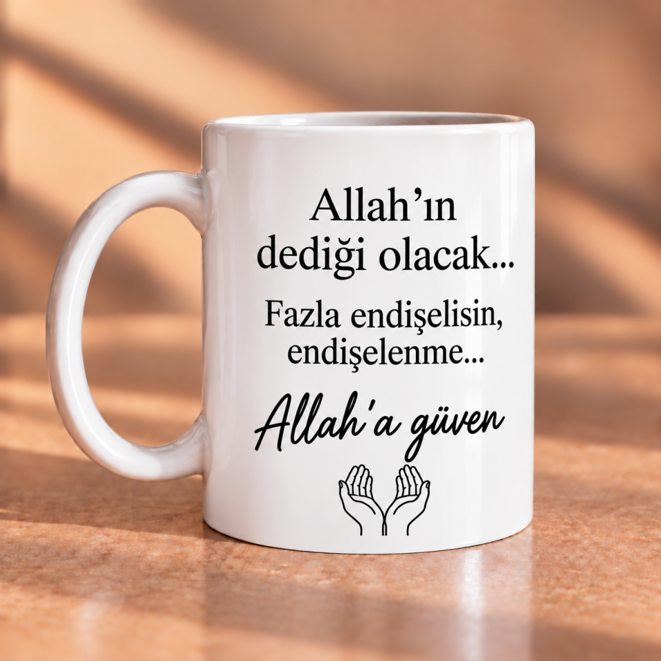Allah’ın Dediği Olacak – Allah’a Güven Baskılı Kupa