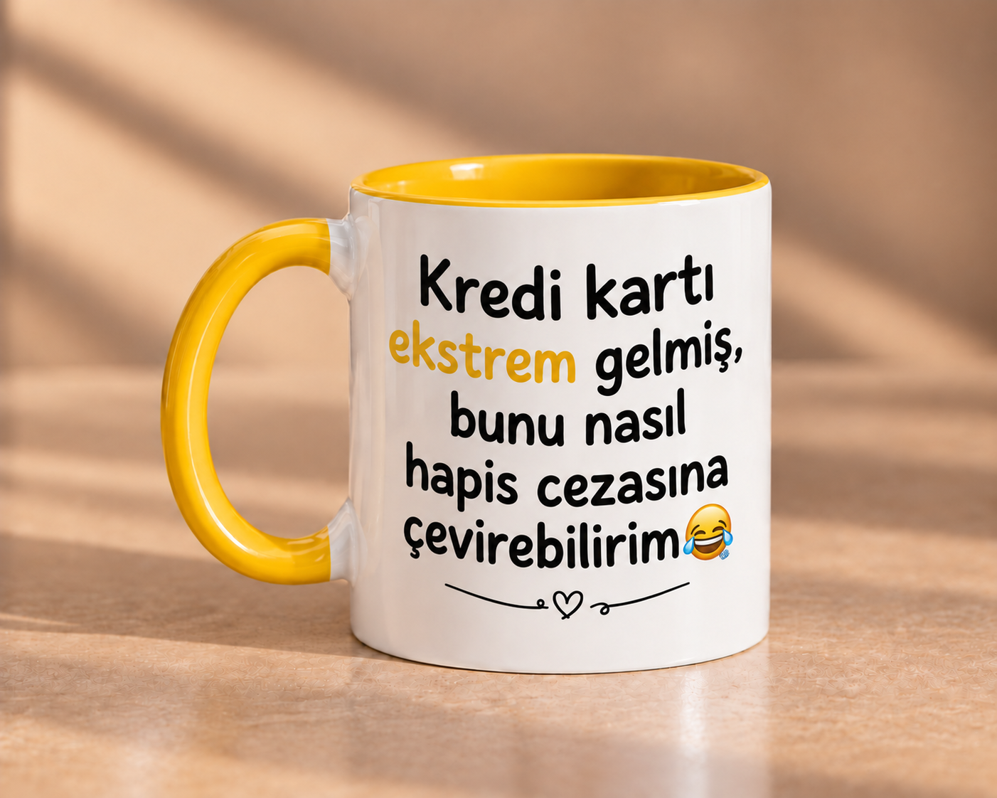 Kredi Kartı Ekstrem Gelmiş Esprili Porselen Kupa