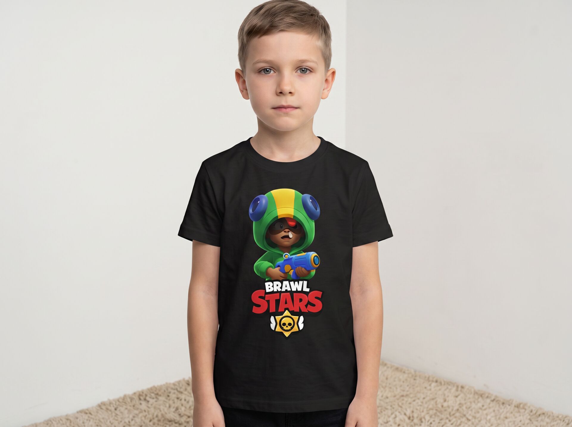 Brawl Stars Leon Karakter Baskılı  Erkek Çocuk Tişörtü