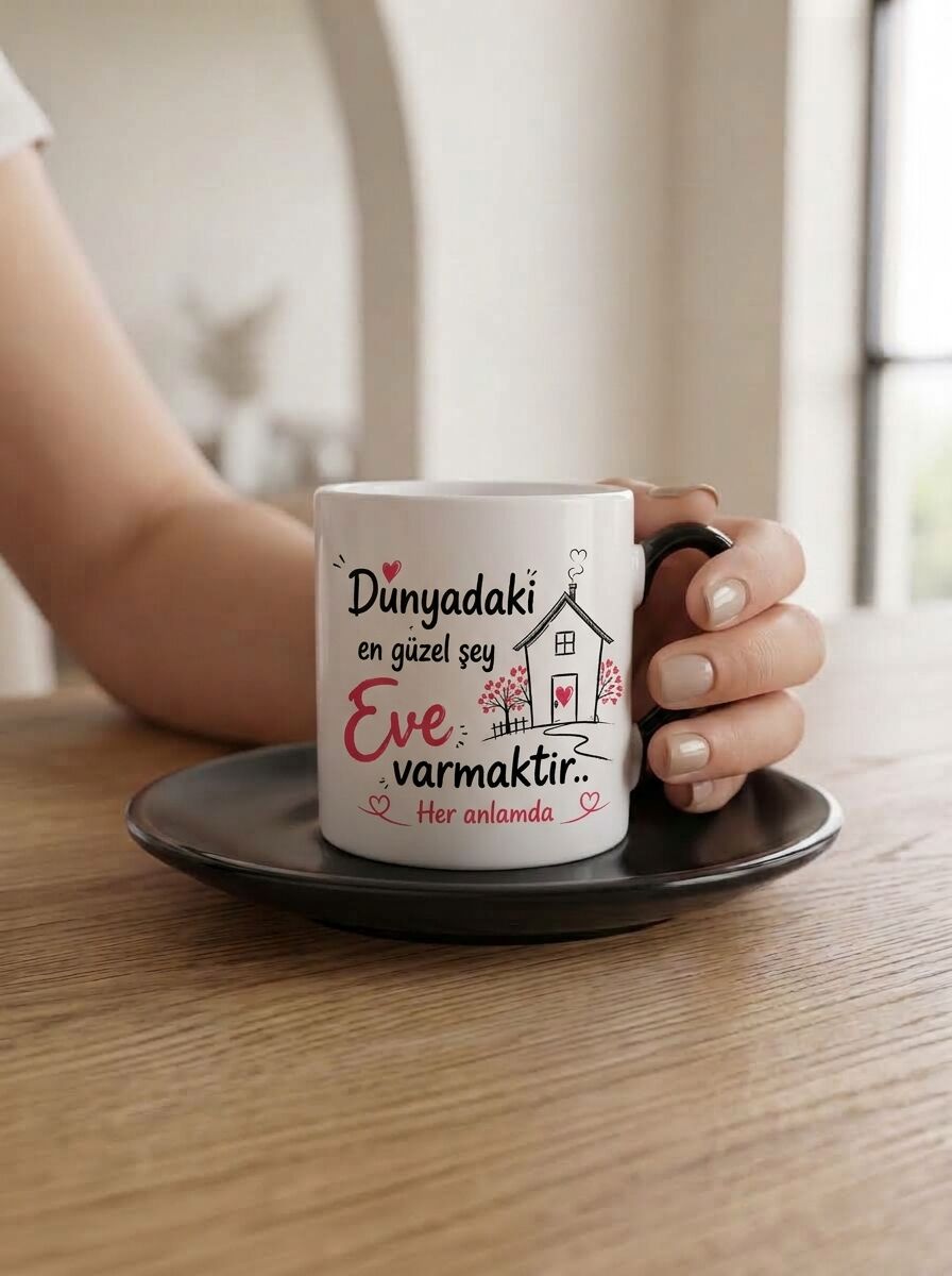 Dünyadaki En Güzel Şey Eve Varmaktır Her Anlamda Tasarım Türk Kahvesi Fincanı