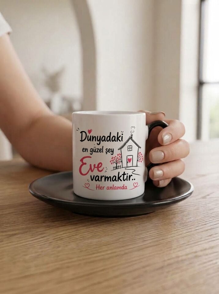 Dünyadaki En Güzel Şey Eve Varmaktır Her Anlamda Tasarım Türk Kahvesi Fincanı
