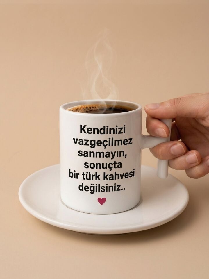 Kendinizi Vazgeçilmez Sanmayın Sonuçta Bir Türk Kahvesi Değilsiniz Tasarım Fincan